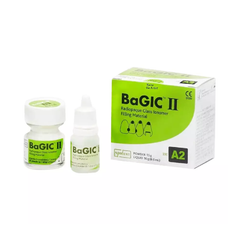 BaGIC-II Radiopaque Self-Cured Glass Ionomer Filling Material | 15g Powder & 10g Liquid | Core Build-Up & Cavity Restoration