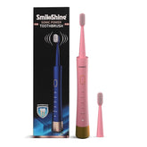 SmiloShine Adult Electric Toothbrush Sonic Power Dupont Bristles With 5 Modes & 1 Extra Bristle Head, 31000 Strokes/Min, Ipx7|Automatic Toothbrush|Electricity Toothbrush (Pink), 1 count