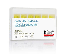 Dentsply ISO Color-Coded 4% Gutta Percha Points