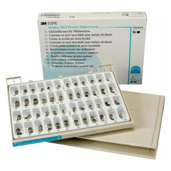 3M PO-96 SS Permanent Molar Kit Preformed Paediatric Crowns