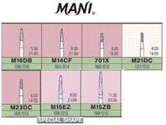 Mani M15ZB Carbide Surgical Burs Pack of 10