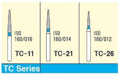 Mani Taper Conical End (TC) Series Regular Shank Diamond Burs