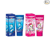 SmiloShine Unicorn Gel Toothpaste for Kids - Bubblegum Flavor and Strawberry ll Kids Toothpaste ll Bubblegum ll Strawberry ll 160 Gram ll Pack of 2 ll Bule and Pink (Bubblegum 1 +Strawberry 1)