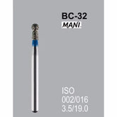Mani Ball Collar (BC) Series Regular Shank Diamond Burs