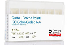 Dentsply ISO Color-Coded 6% Gutta Percha Points