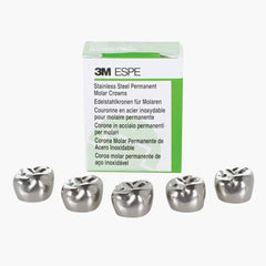 3M Stainless Steel Permanent Molar Refill Preformed Paediatric Crowns