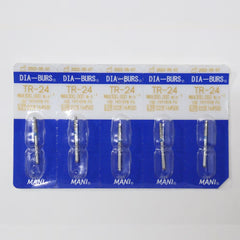 Mani Taper Round End (TR) Series Regular Shank Diamond Burs