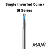 Mani Inverted Cone (SI) Series Short Shank Diamond Burs