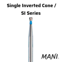Mani Inverted Cone (SI) Series Short Shank Diamond Burs