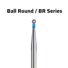Mani Ball Round (BR) Series Short Shank Diamond Burs