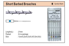 Mani Stainless Steel Barbed Broaches