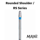 Mani Rounded Shoulder (RS) Series Regular Shank Diamond Burs