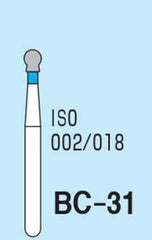 Mani Ball Collar (BC) Series Regular Shank Diamond Burs