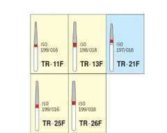 Mani Taper Round End (TR) Series Short Shank Diamond Burs
