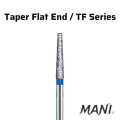 Mani Taper Fissure (TF) Series Short Shank Diamond Burs