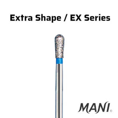 Mani Extra Shape (EX) (Special) Series Regular Shank Diamond Burs