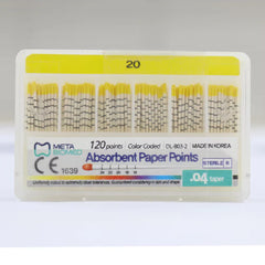 Meta Biomed 4% Tapered Paper Points - Assorted