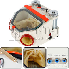 Dr. Smith Jar Sand Blaster Machine | Dual & Single Jar System for Porcelain Crown Polishing | Dental Lab Equipment – 1 Unit