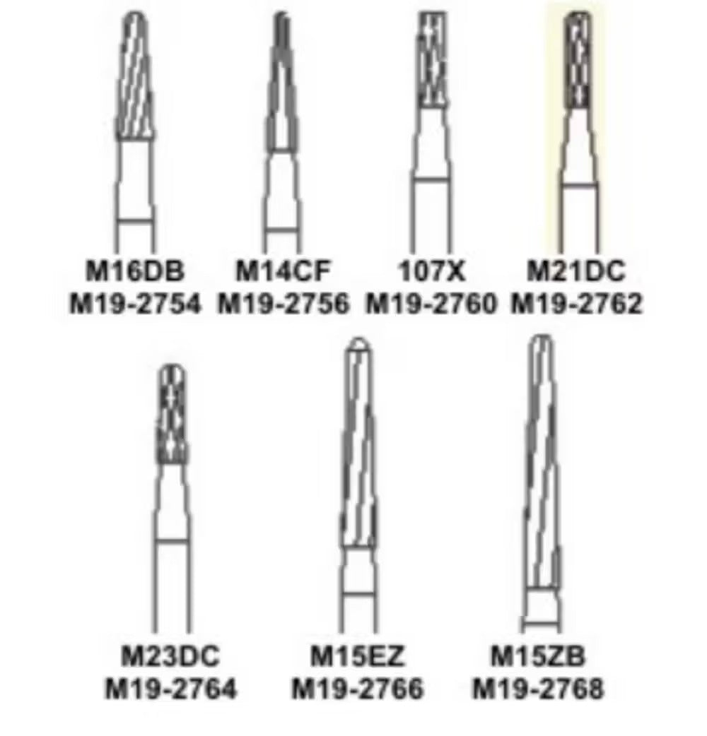 Mani M15ZB Carbide Surgical Burs Pack of 10