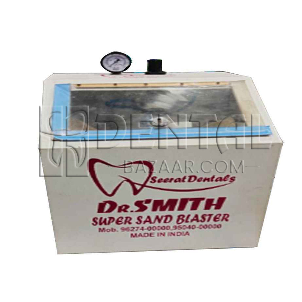 Dr. Smith Jar Sand Blaster Machine | Dual & Single Jar System for Porcelain Crown Polishing | Dental Lab Equipment – 1 Unit