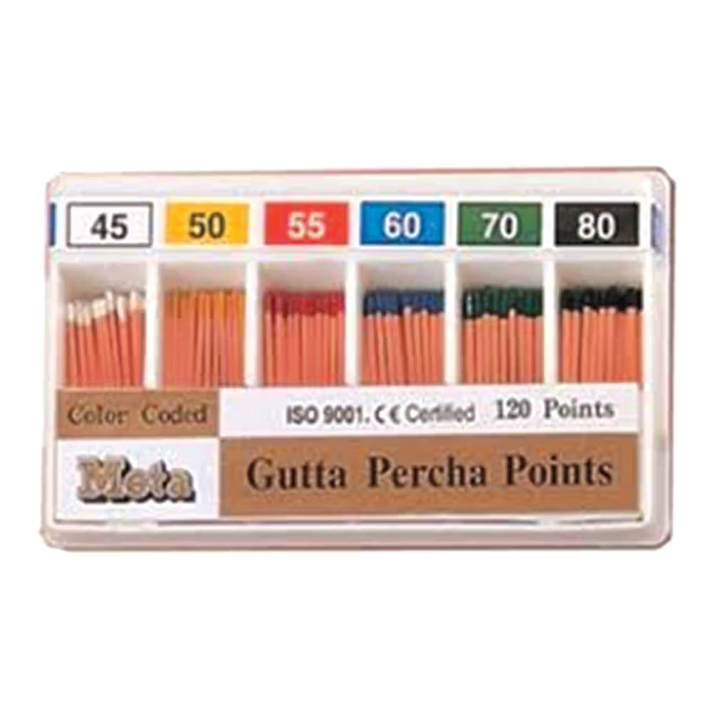 Meta Biomed Special Tapered ISO Color-Coded 6% Gutta Percha Points