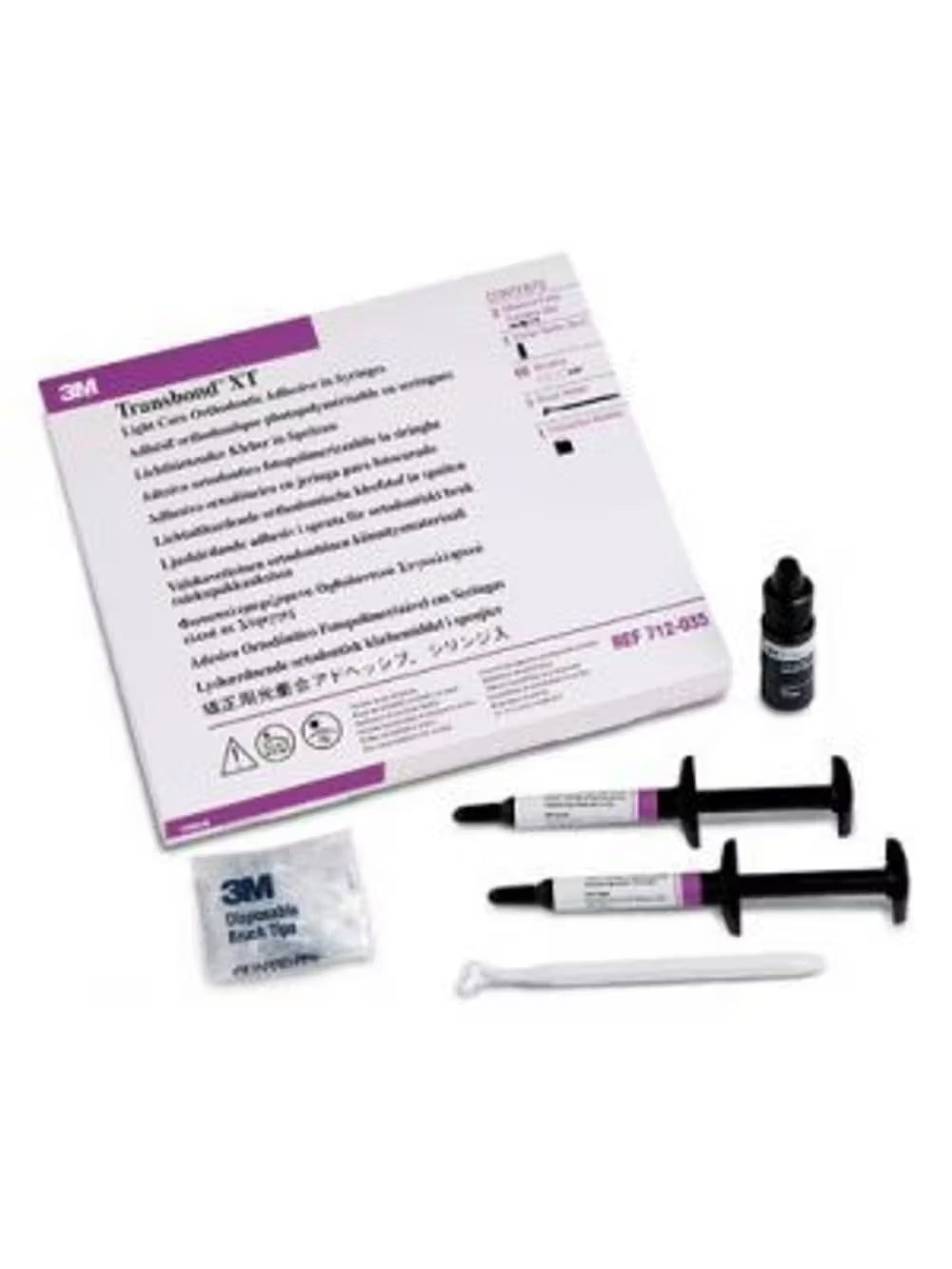 3M Transbond XT Light Cure Orthodontic Bracket Adhesive - Syringe Refill Pack of 4