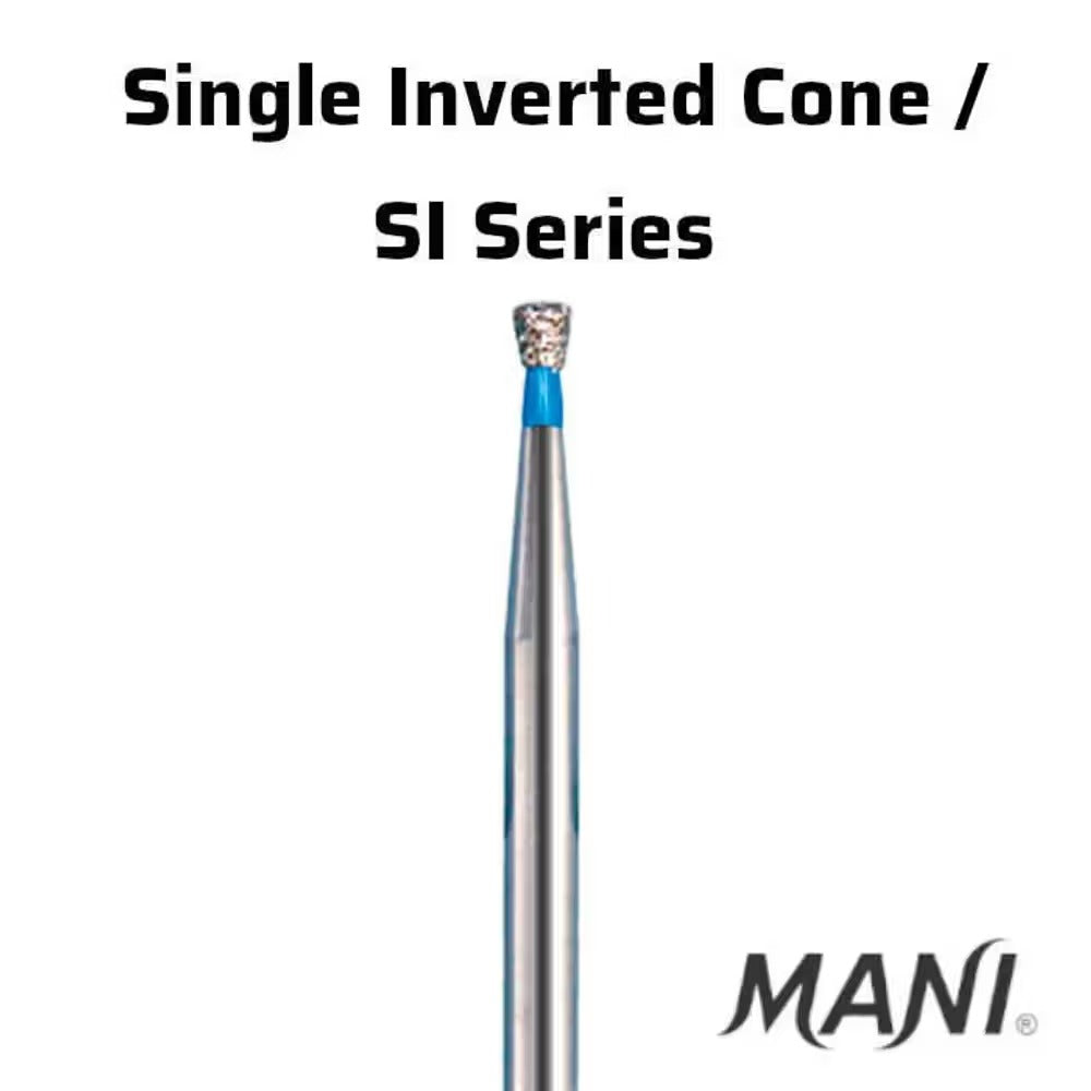 Mani Inverted Cone (SI) Series Regular Shank Diamond Burs