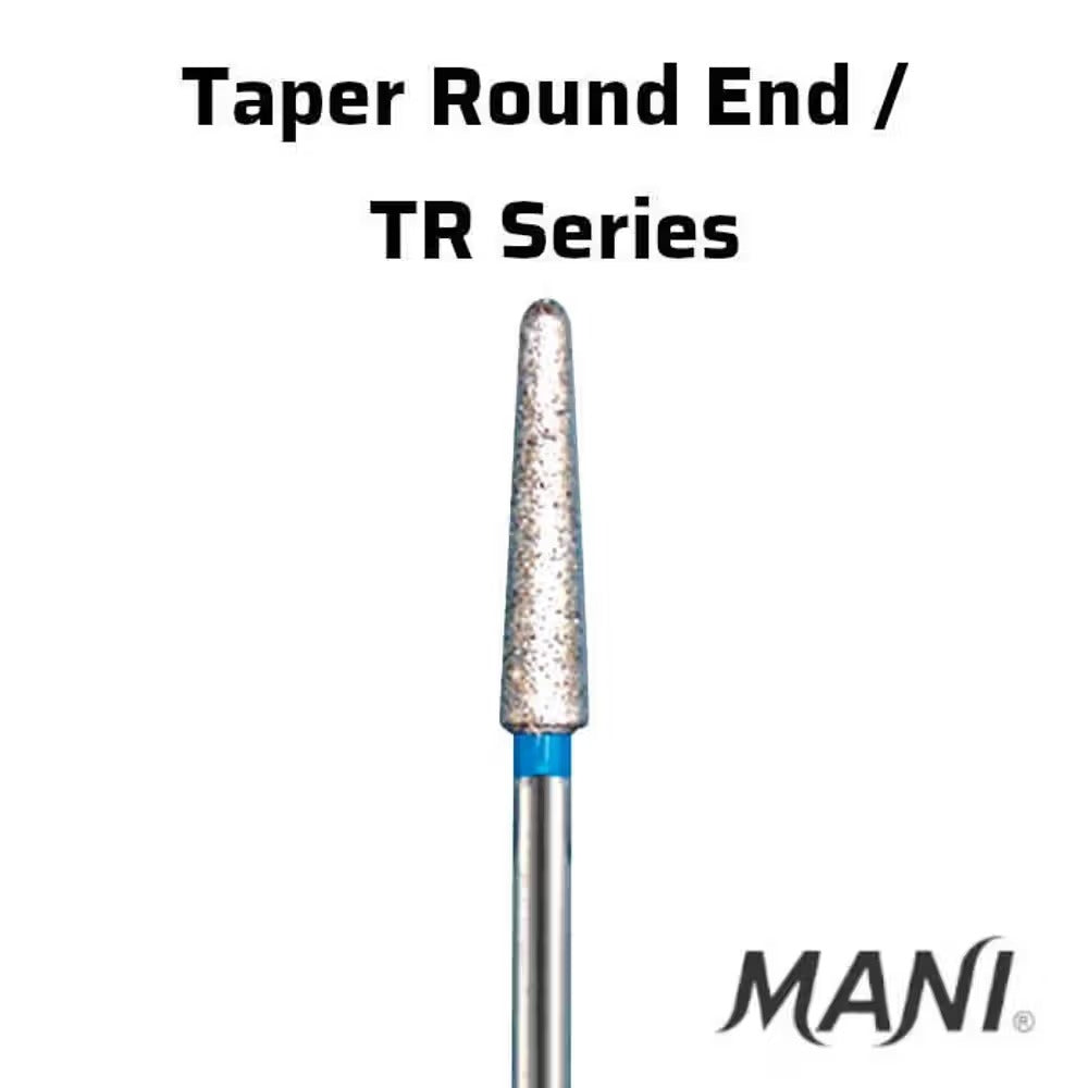 Mani Taper Round End (TR) Series Short Shank Diamond Burs